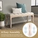 preview thumbnail 4 of 19, Wooden Upholstered Tufted Bench