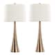 Option Matte Bronze/Off-White Linen Shade
