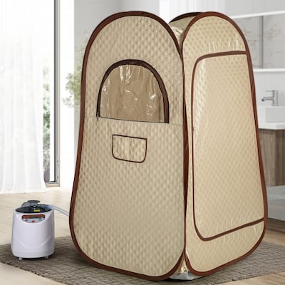 Portable Sauna Box Sauna Room Personal Folding Home Sauna Indoor Stamer Generator 3L 1000W with Chair Remote Control - 3L 1000W