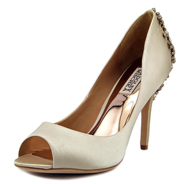 badgley mischka nilla peep toe pumps