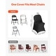 preview thumbnail 4 of 8, Stretch Chair Covers for Folding Chairs Polyester Spandex Elastic Slip On Wedding Party Banquet Event Decor