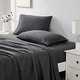 preview thumbnail 91 of 101, Vilano 21-inch Extra Deep Pocket 4-Piece Bed Sheet Set with Pleated Hem