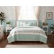 preview thumbnail 11 of 68, Madison Park Vanessa 6 Piece Cotton Percale Quilt Set with Throw Pillows