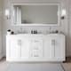 Option White / Giotto Quartz Top / Brushed Nickel