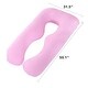 preview thumbnail 2 of 5, 55" Dual-Sided U-Shaped Pregnancy Pillow with Cooling Cover