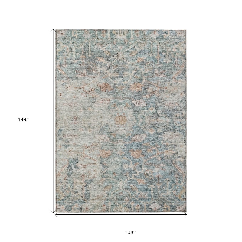 HomeRoots Oriental Traditional Rectangle Outdoor Rug
