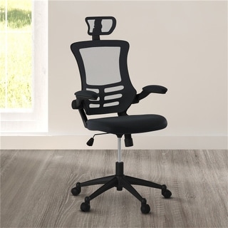 Modern High-Back Mesh Executive Office Chair with Headrest