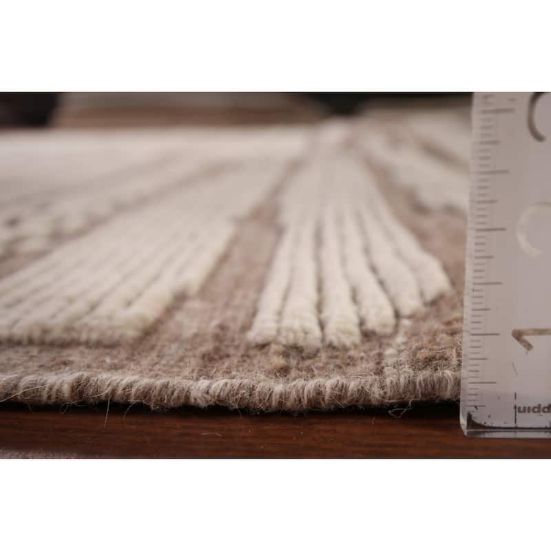 Moroccan Large Abstract Area Rug Handmade Wool Carpet - 9'9"x 14'7"