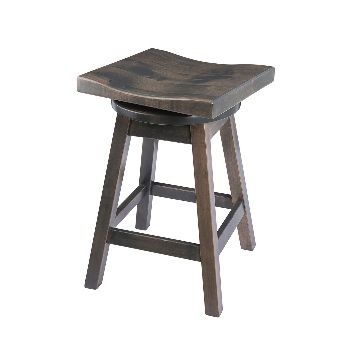Swivel Urban Bar Stool in Quarter Sawn Oak Wood On Sale Bed
