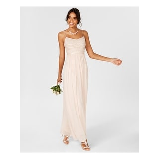 adrianna papell beige dress