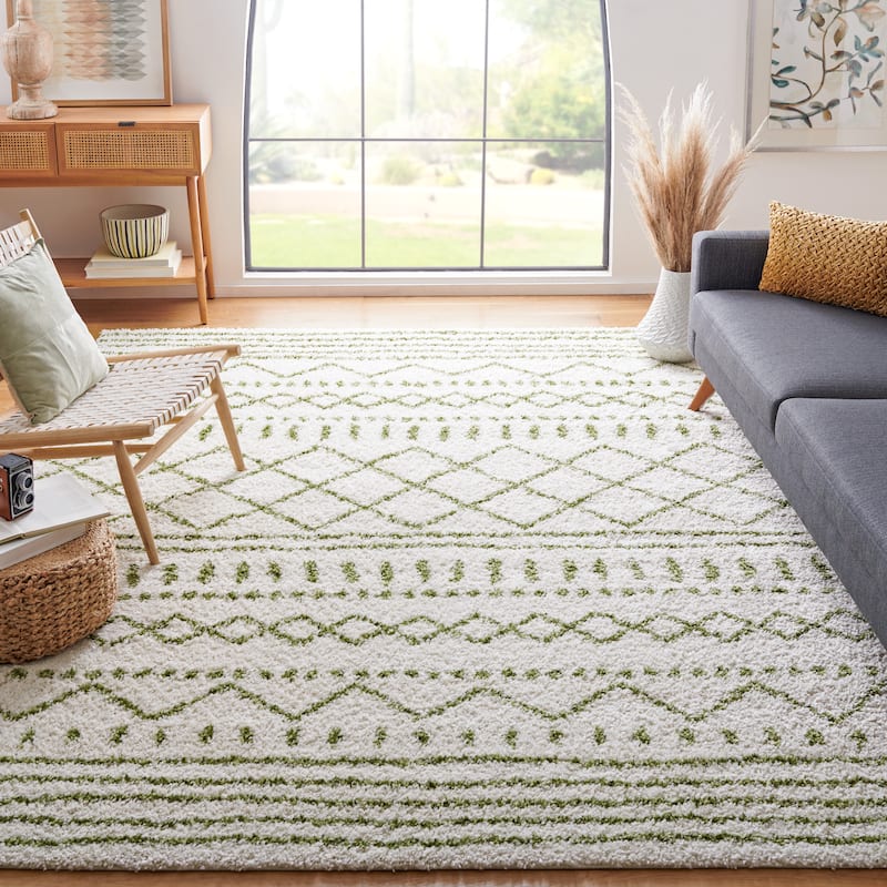 SAFAVIEH Arizona Shag Lotta Moroccan 1.2-inch Thick Rug