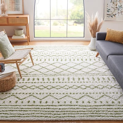 SAFAVIEH Arizona Shag Lotta Moroccan 1.2-inch Thick Rug
