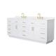 Option White / White Quartz Top / Brushed Gold Hardware
