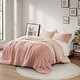 preview thumbnail 19 of 25, Chelsea Square Ayko Soft Washed Color Block Comforter Set Pink - King