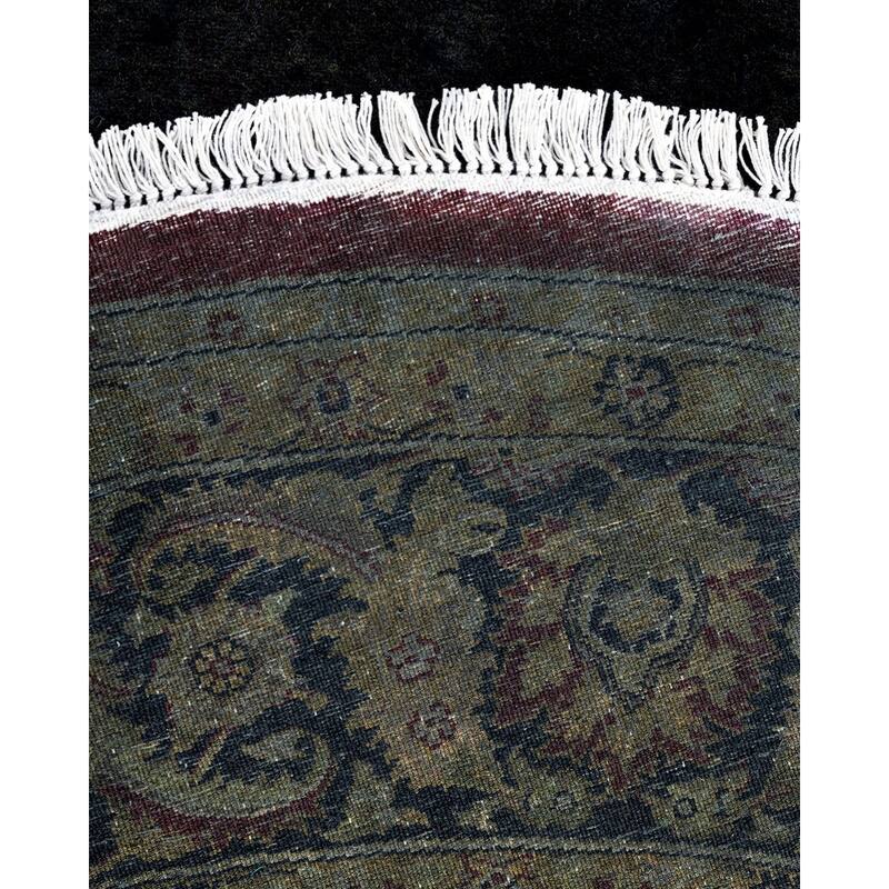 Fine Vibrance One-of-a-Kind Hand-Knotted Area Rug - Brown, 6' 1" x 6' 1" - 6' 1" x 6' 1"