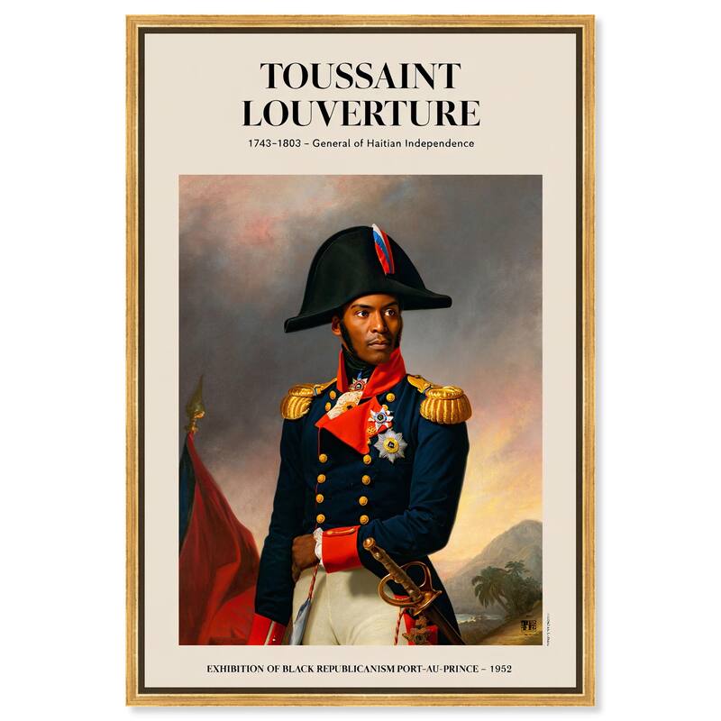 Toussant Louverture Canvas by Art Remedy - Gold - 20" x 30"