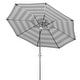 preview thumbnail 9 of 24, SAFAVIEH Iris 9ft Round Outdoor Patio Umbrella - UV Resistant with Auto Crank Tilt