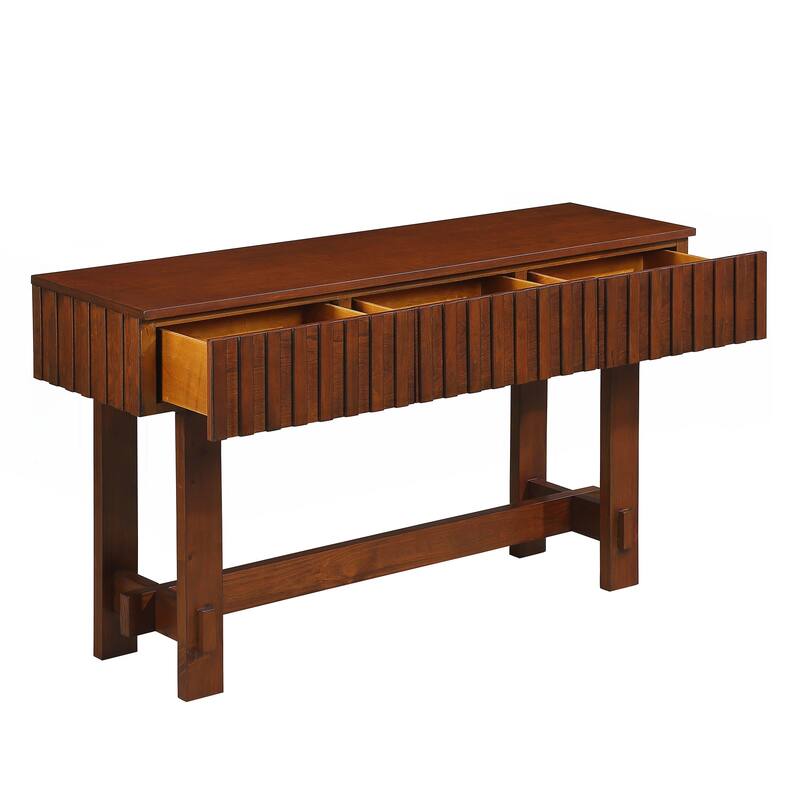52 inch Sofa Table with Storage Drawers