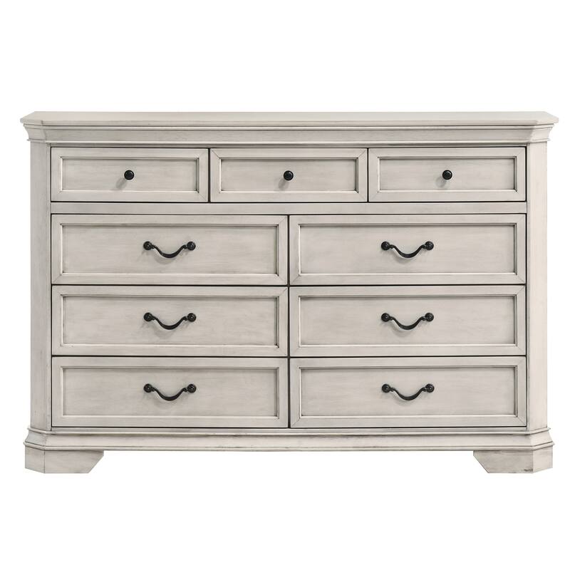 Roundhill Furniture Maderne Traditional Wood 9-Drawer Dresser