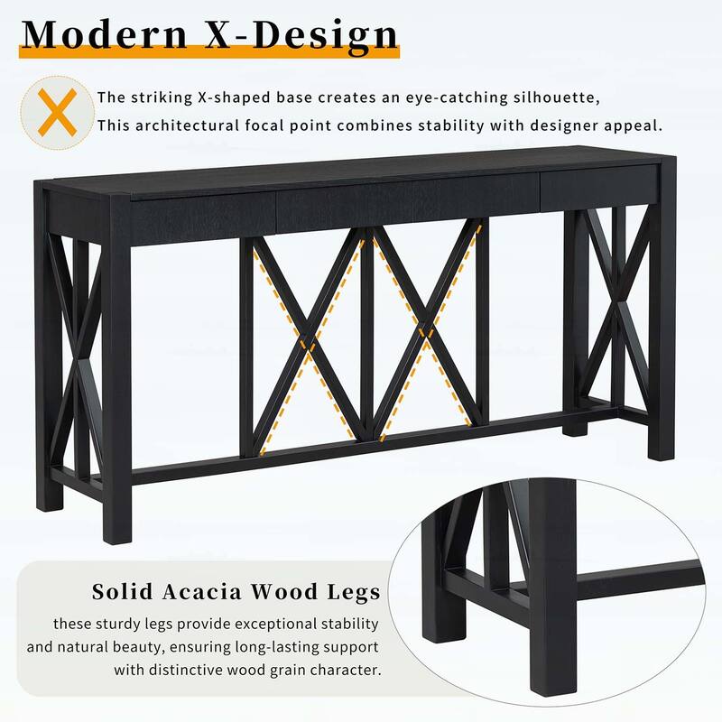 Farmhouse Sofa Table for Living Room,Kitchen,Dining Room,Hallway