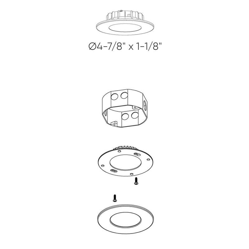 Alter 4 Inch Round Retrofit LED Panel Light - 4 Inch
