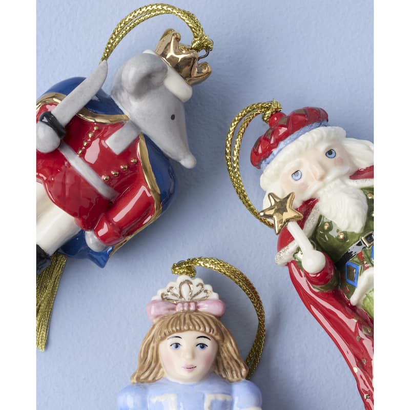 Lenox Nutcracker Ballet 3-Piece Ornament Set
