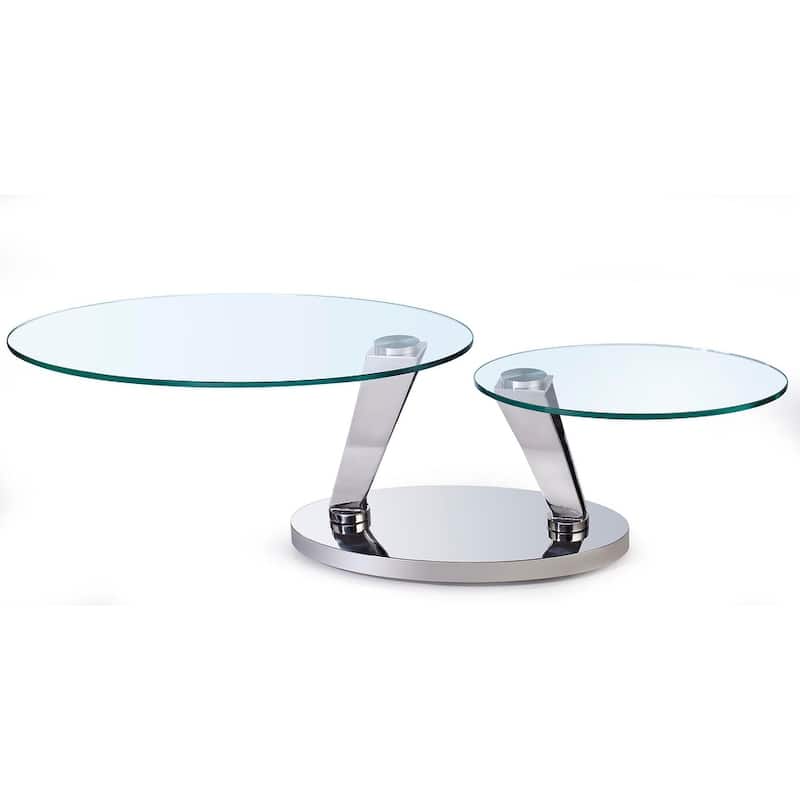 Somette 5408 All Glass Cocktail Table