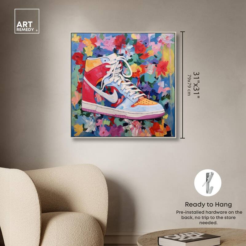 Whimsical Sneaker Canvas by Art Remedy