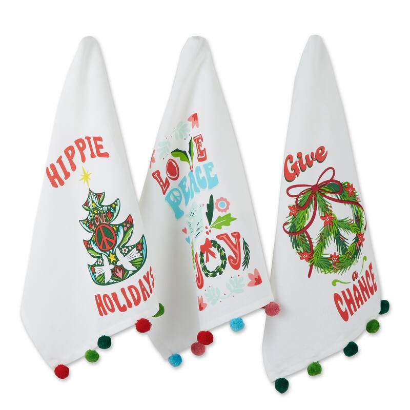 DII Asst Holiday Dishtowel (Set of 3)