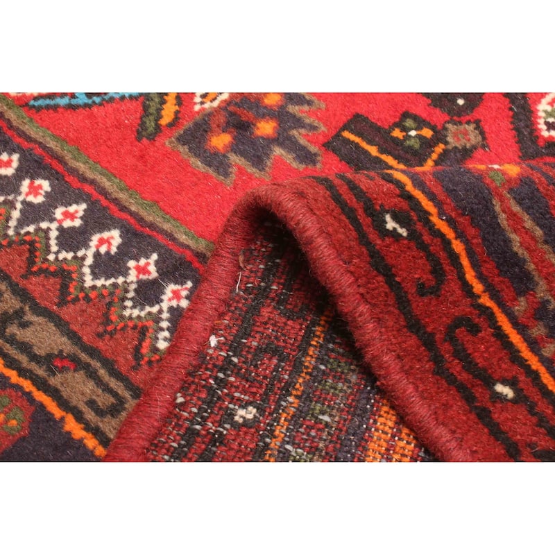 ECARPETGALLERY Hand-knotted Andelz Red Wool Rug - 4'2 x 6'9