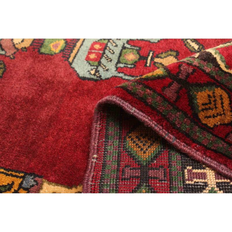 ECARPETGALLERY Hand-knotted Teimani Dark Red Wool Rug - 2'7 x 3'7