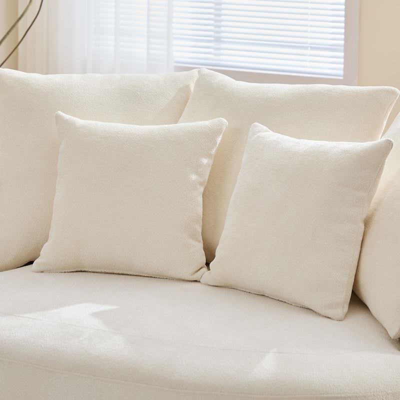 55.1" W Accent Barrel Chair,Modern Oversized Sofa Chair with 5 Pillows