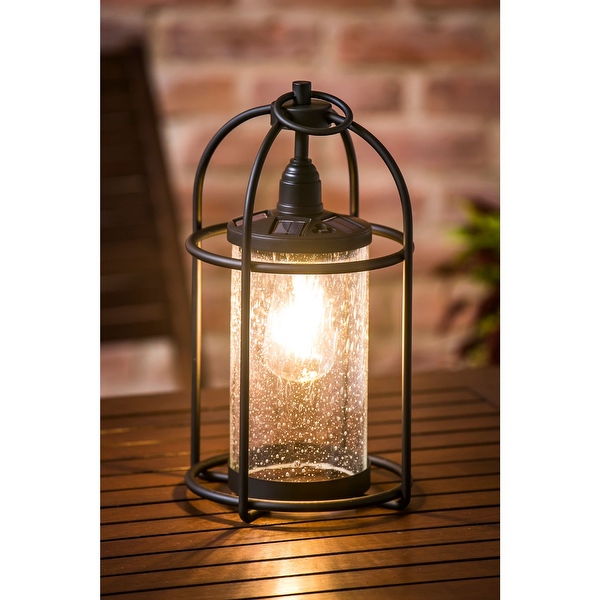 Edison outlet solar lantern