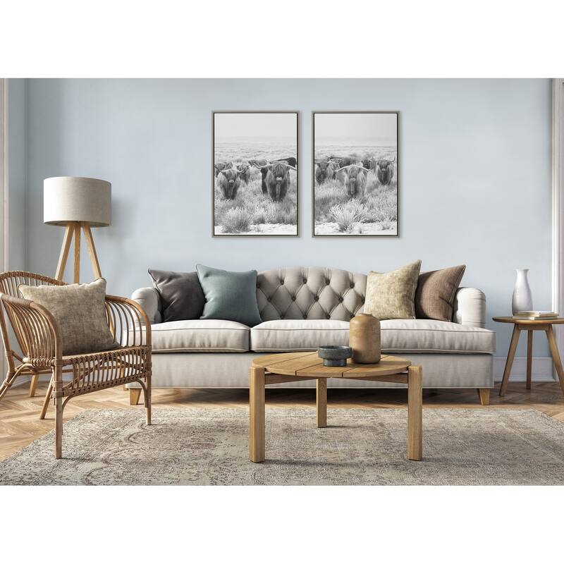 Kate and Laurel Sylvie Herd Cows Canvas by The Creative Bunch Studio