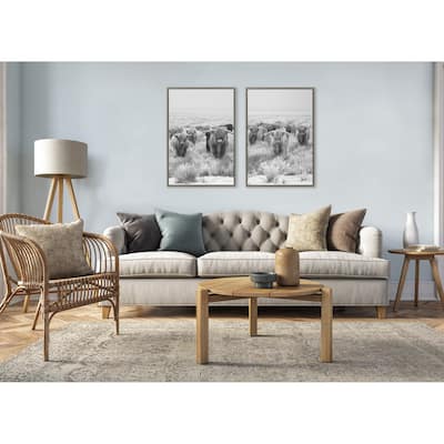 Kate and Laurel Sylvie Herd Cows Canvas by The Creative Bunch Studio