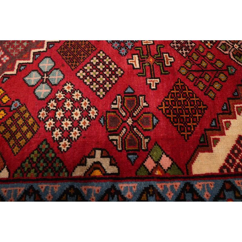 ECARPETGALLERY Hand-knotted Andelz Red Wool Rug - 4'2 x 6'8