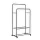 preview thumbnail 16 of 14, Rolling Garment Rack Clothes Metal Stand Shelf