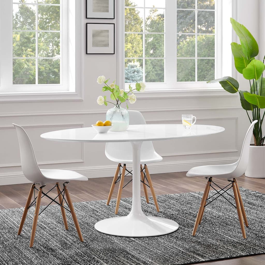 Lippa 60" Oval Wood Top Dining Table