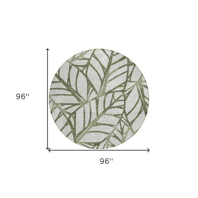 HomeRoots Floral Transitional Rectangle Outdoor Rug