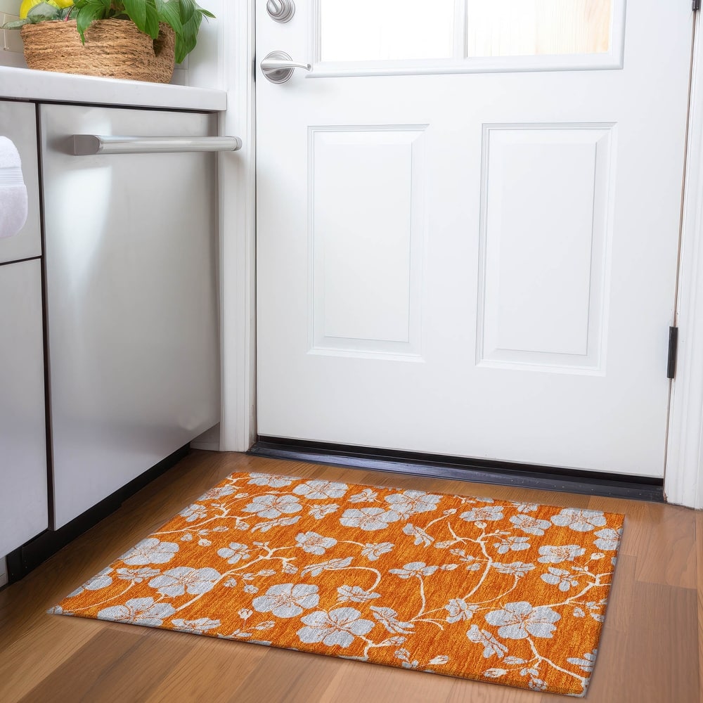 Premium Washable Super Soft Modern Floral Mayfield Rug
