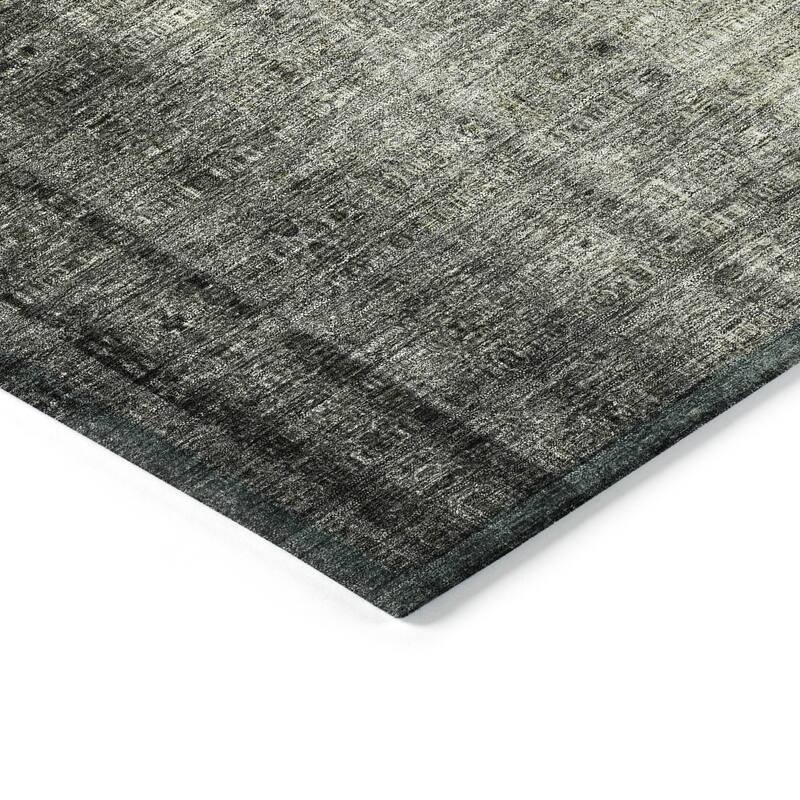Machine Washable Indoor/ Outdoor Contemporary Ombre Chantille Rug