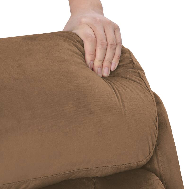 Blue Power Lift Recliner for Seniors with Remote, Anti-Skid Upholstery, Overstuffed Cushion, and Side Storage Pocket