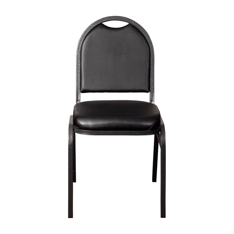 Commercial Dome Back Stacking Banquet Chair with Metal Frame