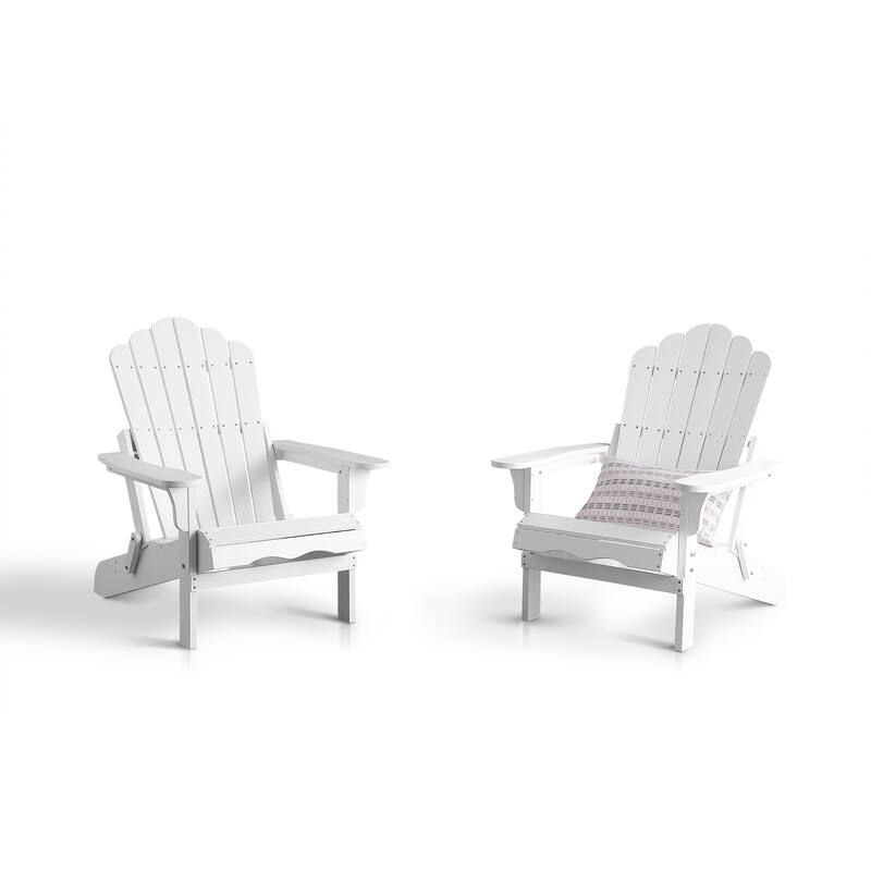 Haven Poly Resin Plastic Folding Adirondack Chair (Set of 2)