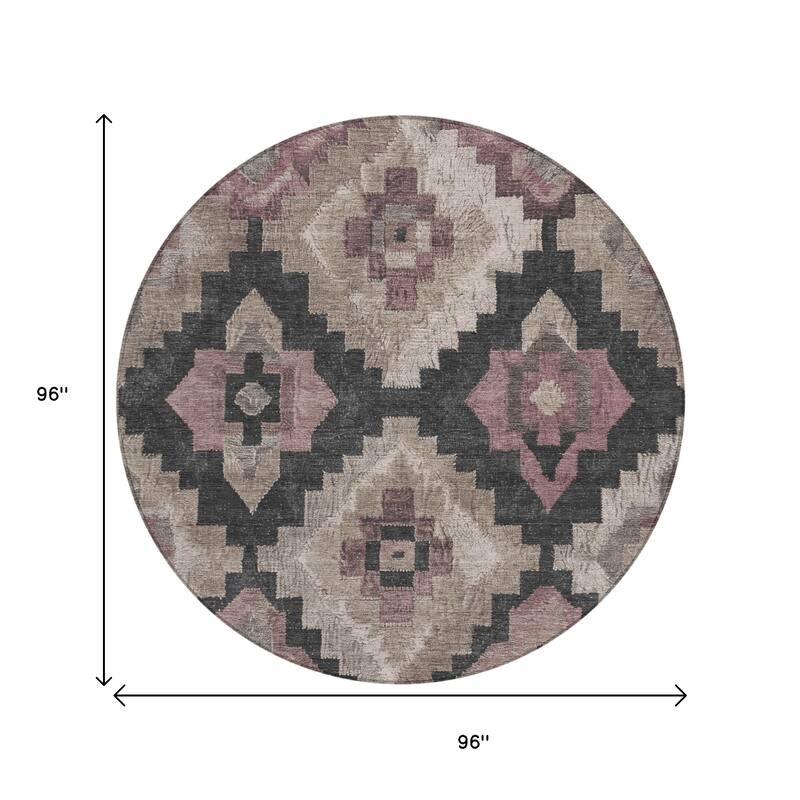 HomeRoots Aztec Transitional Rectangle Outdoor Rug