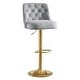 preview thumbnail 27 of 34, HOMYKA 360 Degrees Swivel Bar Chair With Adjustable Height and Metal Feet Bar Stool Set of 2