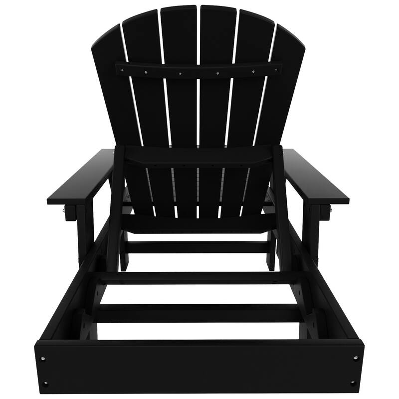 Polytrends Altura Poly Eco-Friendly All Weather Reclining Chaise Lounge with Arms