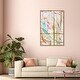 preview thumbnail 59 of 64, Bright Days, Pastel Bright Strokes Modern Gold Canvas Wall Art Print for Living Room