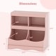 preview thumbnail 14 of 30, Costway Toy Storage Organizer for Toys & Books 4-Cubby Kids Bookcase - See Details