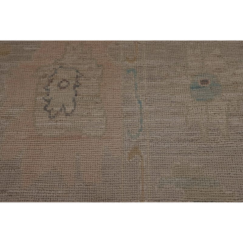 Vegetable Dye Oushak Oriental Area Rug Hand-Knotted Wool Carpet - 8'5"x 10'0"